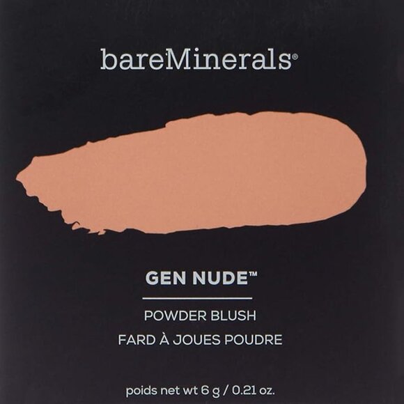 BareMinerals Gen Nude Powder Blush Let's Go Nude Beige 0.21 oz New no Box - Picture 2 of 2